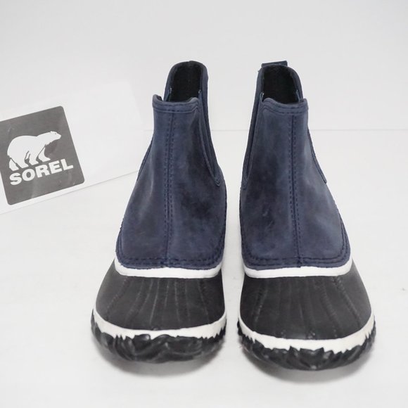 🆕SOREL Out 'N About Waterproof Chelsea Boot Navy - Picture 4 of 8